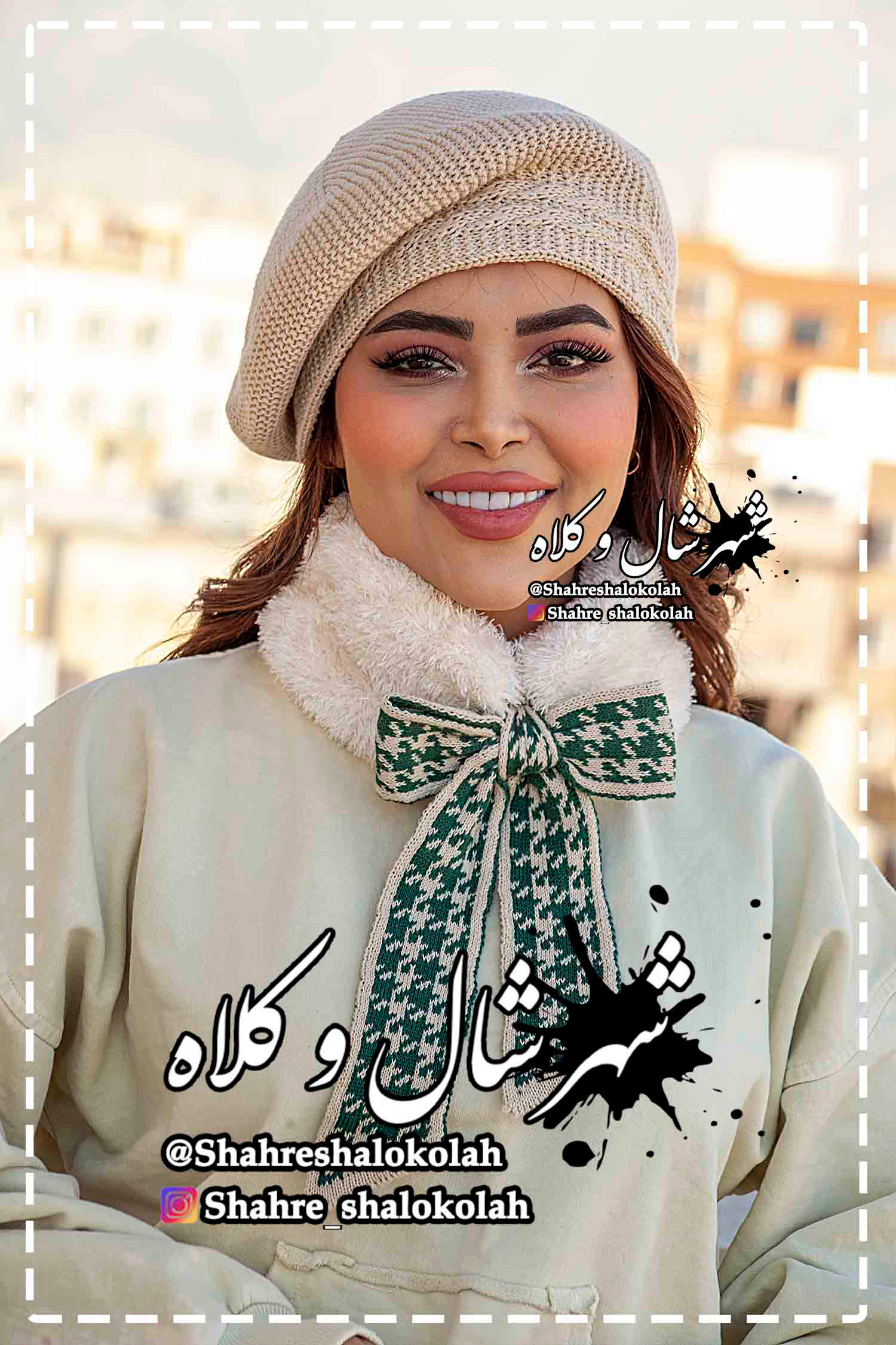 یقه پاپیونی خزدار - شهر شال و کلاه 05