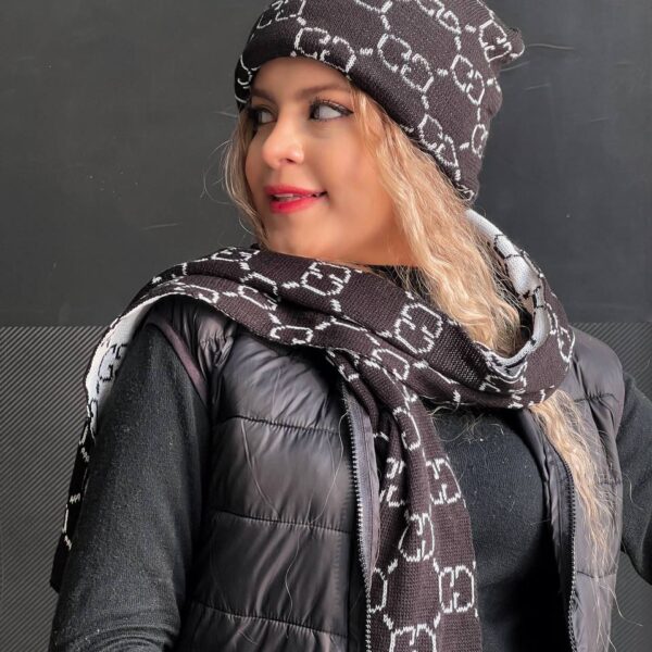 شال و کلاه گوچی کد 9002